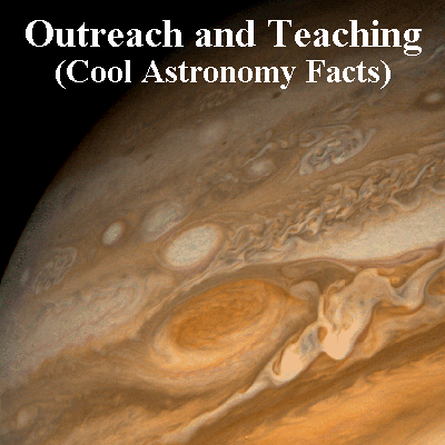 Teaching, Outreach, and Cool Astronomy Facts Link